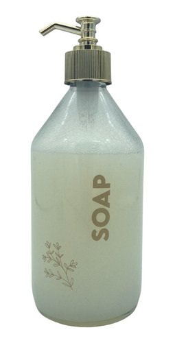 Dispenser Soap 500ml Con Valvula Vintage Metalizada