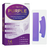 Purple Bright White Teeth Paste Yellow Stain Removal Care