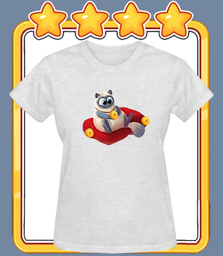 Camiseta Baby Look Gatinho - Coin Master