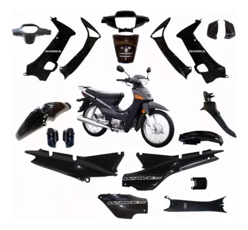 Kit Plasticos Honda Wave Nf 19 Piezas + 4 Calcos De Regalo