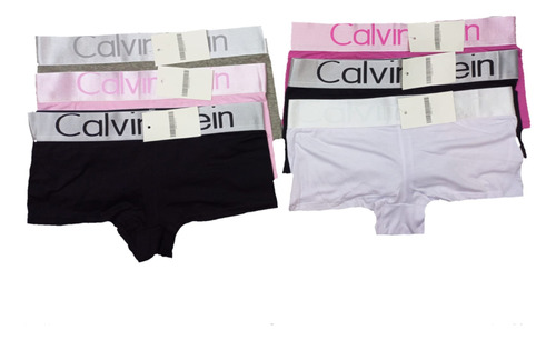 Pack De 6 Boxer Dama Boyshort