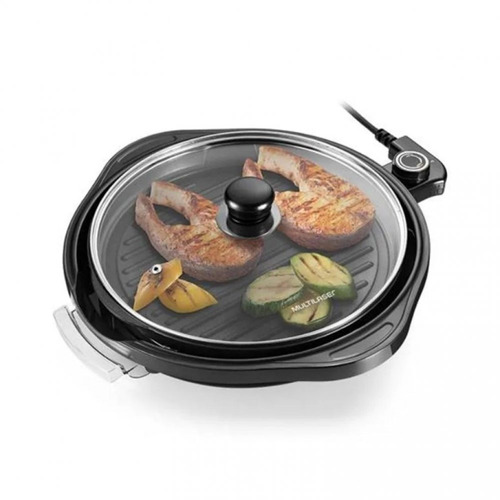 Panela Grill Gourmet Com 1200w Grelha Antiaderente