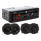 Aparelho Mp3 Jbl Bluetooth + Alto Falantes Jbl Flex 6+5 Pol