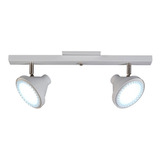 Barral 2 Spot Apto Halospot Led Ideal Comercios Local Ar111 Simil Riel Techo S217