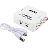 Conversor Hdmi A Rca Adaptador Tv Tubo Play Convertidor 1080