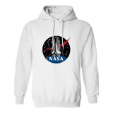 Sudadera Con Gorro Logo Nasa Cohete Espacial