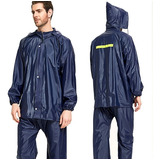 Poncho De Lluvia Para Hombre Cubre Impermeable Dividido