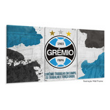 Quadro Decorativo Gremio Futebol Com Tela Em Tecido