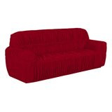 Capa De Sofa King 4 Lugar Cama Mesa E Banho Elasticada