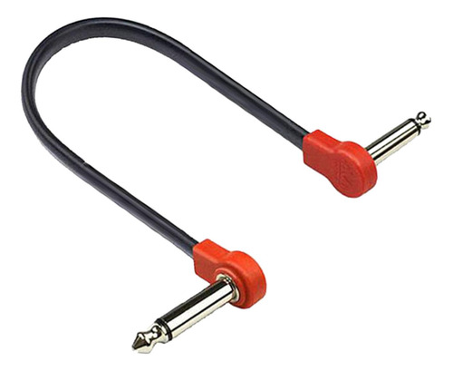 Cable De Guitarra Para Efectos De Pedalera Cable 30cm Rojo
