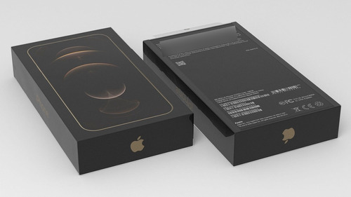 Caja Vacia Celular iPhone 12 Pro Max Apple Gold 128 Gb Ios 