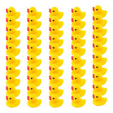 50 Bonitos Patos De Baño De Goma Amarillos, 50 Unidades