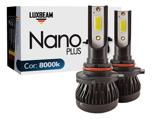 Par Super Led Nano Plus 8000k H1 H3 H4 H7 H11 Efeito Xenon