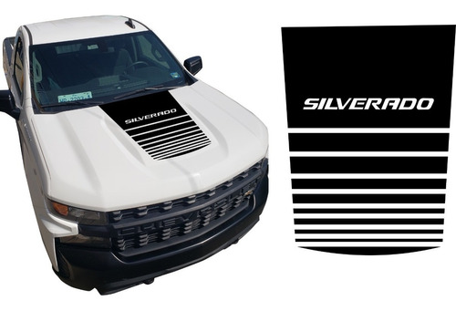 Sticker Calcomanía Cofre Chevrolet Silverado
