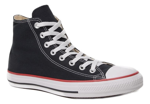 Tênis All Star Couro Chuck Taylor Cano Alto Bota Preta