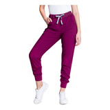 Pantalón Mujer Scorpi Jogger - Burdeo - Uniformes Clínicos