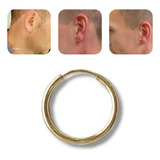 Arete Hombre / Piercing / Aro Oro 18k Laminado 1cm 