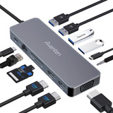 Adaptador Hdmi Multipuerto Usb C Hub 13 En 1 Usb C Estacin D