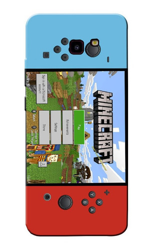 Funda Diseño Tricolor Tipo Consola Nintendo Minecraft Fc