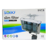 Filtro Sobo Slim Filter Wp-408h 600 L/h Acuarios 120 L - Ar