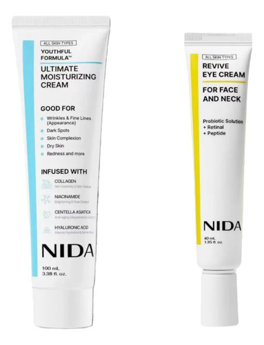 Lk Crema Hidratante Nida + Crema Revitalizante Para Ojos An | MercadoLibre