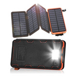 Powerbank Solar Bateria Portatil 20000mah 4 Páneles Solares