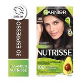 Kit De Coloración Permanente Garnier Nutrisse 4 Aceites Tono 30 Clásico