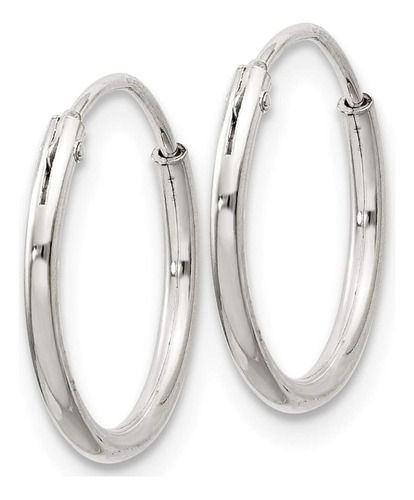 Aros Argolla Grandes Xl Hombre O Mujer Plata 25 Mm Italianas