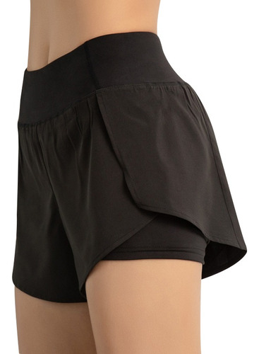 Black Xl Pantalones Cortos Deportivos De Running Para Mujer