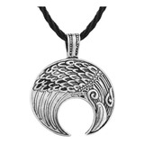 Collar Luna Hombre Vikingo Nordico Amuleto Mujer