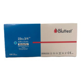 Aguja Butterfly 23g X 3/4 , Bluttest. Caja X 100 U.