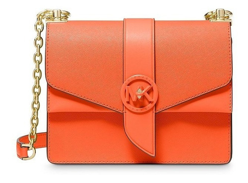 Cartera Crossbody Michael Kors Greenwich Cuero Clementine