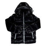 Campera Puffer Inflable Metalizada Muy Abrigada Elegante!