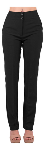 Pantalón Vestir Mujer Stfashion Negro 79304059 Spandex