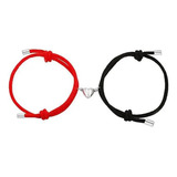 Pulsera Para Parejas Corazón Imán 2 En 1 Magnética