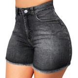 W Pantalones Cortos De Mezclilla Rotos En F For Mujer, A188,