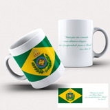 Caneca Xícara Personalizada Bandeira Imperial Do Brasil
