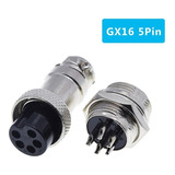 Kit Conector 5 Pines Gx16-5pin Gx16 Macho Hembra Aviacion