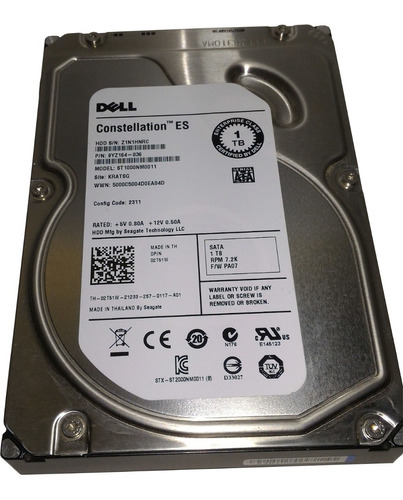 02t51w Hd Dell 1tb 6g 7.2k 3.5 Sata 2t51w St1000nm0011