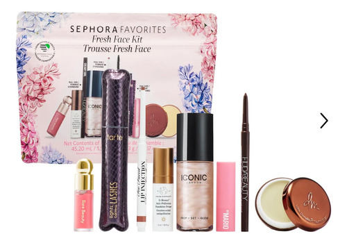 Sephora Favorites Fresh Face Makeup Kit Rare Beauty 8 Piezas