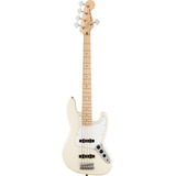 Squier Affinity Series Jazz Bass De 5 Cuerdas, Blanco Olím.