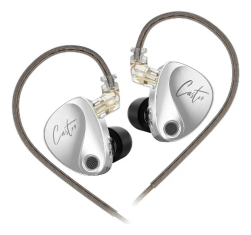 Audífonos In-ear Kz Castor Audífonos Silver (sin Micrófono)