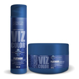 Shampoo E Mascara Matizador Platinado 300g Vizbelle