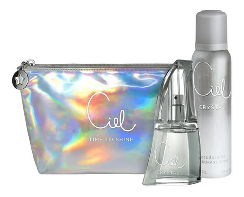 Ciel Crystal Lata Perfume 50ml + Desodorante 123ml