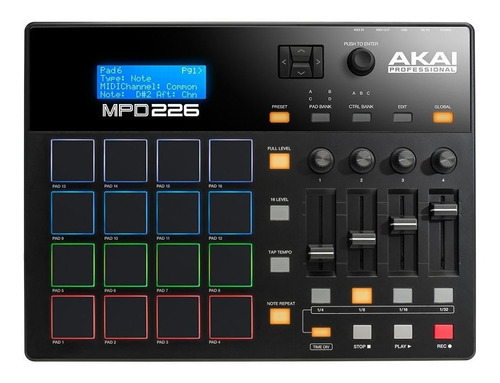 Akai Mpd226 Controlador Midi-usb Drum Pads 