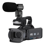 Câmera De Vídeo 64mp 4k Filmadora Para Youtube Streaming Ao