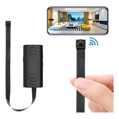 Mini Cámara Espía WiFi 1080P Full HD Audio y Video en Vivo Detector Movimiento Lente Sony Seguridad casa oficina vigilancia oculta Flexor sensor movimiento 24horas app max 32gb de GOGO ELECTRONICS | Meses sin interés