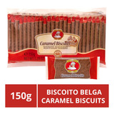 Biscoito Belga Caramel Biscuits, 25 Bolachas (1 Pacote)