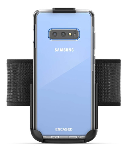 Funda Brazalete Para Samsung S10e | Transparente Y Negro