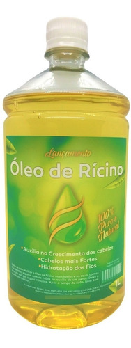 Óleo De Rícino 1 Litro Crescimento Cabelo 100% Puro